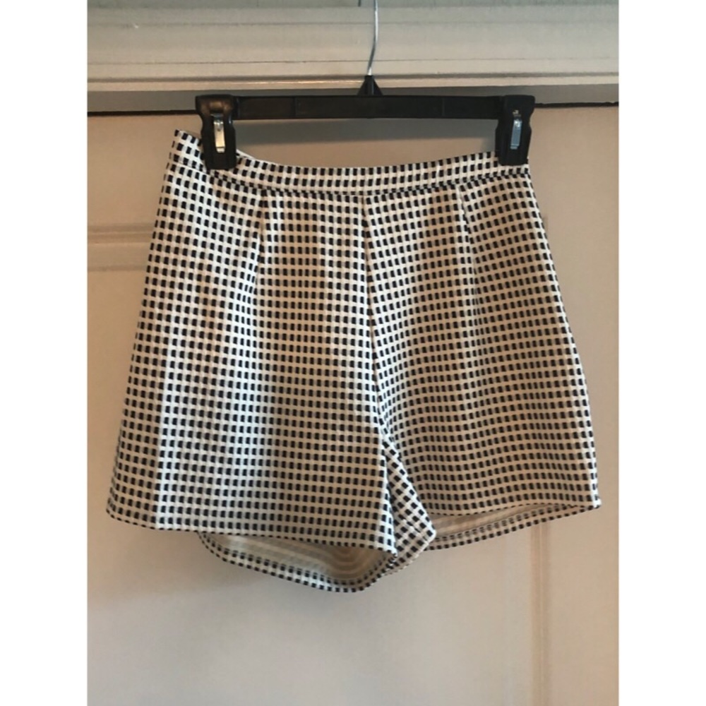 Gianni Bini High Waisted Gingham Shorts